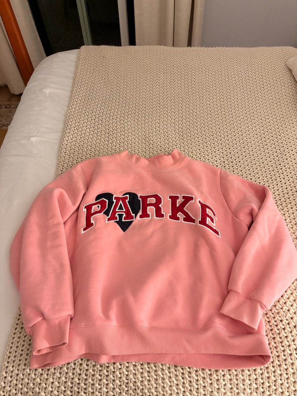 Valentines day Pink Parke Crewneck Sweatshirt